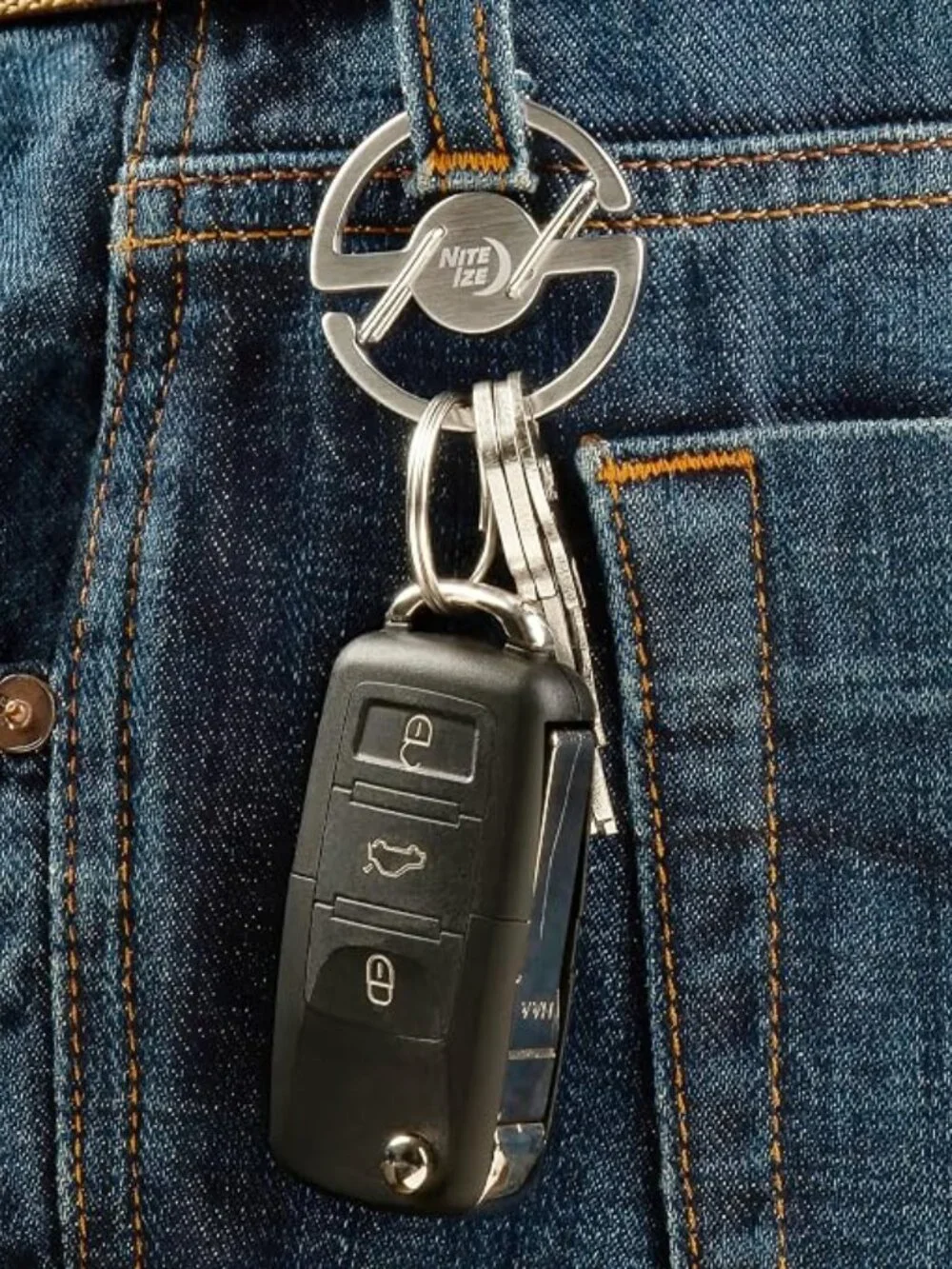 Nite Ize Medallion Key Carabiner - Stainless Steel Key Ring Carabiner - *NEW*